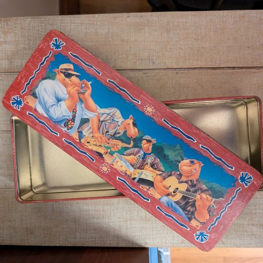 Joe Camel Vintage 1994 Cigarette Carton Jazz Band Tin Can